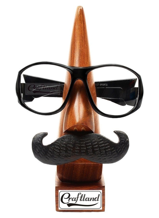 Craftland Combo of Spectacle Holder Stand with Black Moustache - 2pcs - Image 2